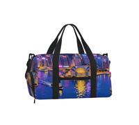 Hongkong Night Sports Duffel Bag-Weekender with Shoe Compartment