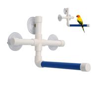 HONGLAI Bird Perch Stand for Parrot, Blue, Acrylic, Foldable, Holder, Shower