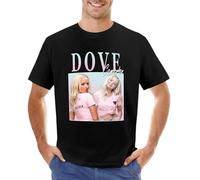 HONGLAIJIZHUA Dove-Cameron-Homage-T-Shirt-Oversized-Aesthetic Black