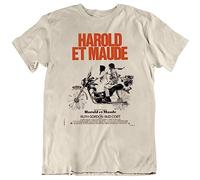 HONGLAIJIZHUA Harold and Maude French Movie Poster v2 T Shirt White White L