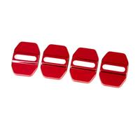 HONGLEIFA 4PCS Car Door Lock Cover Protector for Ford Focus Turnier 4 (IV) HP I 2018-2024, Guard Latch Cap Sticker Buckle Anti-Corrosion Automotive Interior Accessories,Red-
