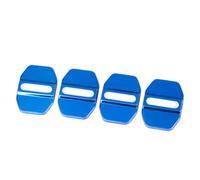 HONGLEIFA 4PCS Car Door Lock Cover Protector for VW Taigo CS I 2021-2024 -, Guard Latch Cap Sticker Buckle Anti-Corrosion Automotive Interior Accessories,Blue-