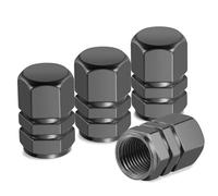 HONGLEIFA Car Dust Cap 4PCS Tire Valve Stem Caps for Audi A3 8V Sportback 2012-2020 & S3/RS3 (5-Türer, Kompakt), Aluminum Tire Valve Cap Dust Proof Valve Cover for Cars Tire Valve Stem Caps,Grey-