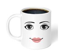 HongLianMeng Girl Face Expression Ceramic Coffee Mug Creative Boy's Gift