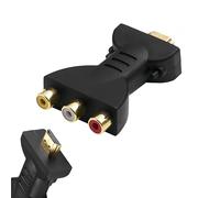 HONGLINSONG 1080P HDMI to AV RGB RCA Converter, High-Definition HDMI to 3 RGB RCA Adapter with Gold Plated Interface, Male to Female AV Video Adapter for TV, Laptop, Xbox, PS2 DVD, VCR