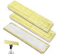 HONGLINSONG 3 Pcs Window Cleaning Pads, Microfibre Swipping Mop Pads, Vacuum Cleaner Pad for Karcher, Replacement Microfibre Cleaning Cloths, Window Vac Pads for Karcher WV2 WV5