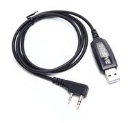 HONGLINSONG USB Programming Cable for Baofeng UV-5R, BF-888S, UV-K5, Kenwood | Driver-Free CH340 Chip 2 Pin Walkie Talkie Firmware Update Cable | Compatible with UV-82, GT-5R, BF-88E, RT-470X