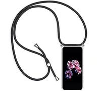 HongMan Mobile Phone Lanyard Case for Samsung Galaxy J7 2017/J730 with Strap, Transparent Mobile Phone Chain, Mobile Phone Case with Cord for Hanging, Mobile Phone Pendant Necklace Lanyard Case -