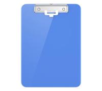 Hongri Plastic Clipboard with Pen Holder, Blue 8.5x11 Letter Size Clip Board for Classroom, Office, Students, Nurses and Women, Low Profile Clip, Size 12.5 x 9 in