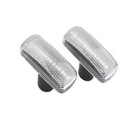 HONGSHIZI Turn Signal 1pair For Chrysler 300C For Sebring 200 For Dodge For Caliber For Nitro For Grand Caravan For Lancia For Flavia Led Side Marker Turn Signal DRL Light Indicator Light(Crystal)
