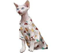 HONGSUO Sphynx Cat Clothes Devon/hairless Cat Summer Silk Pajamas Air-conditioned Clothes Are Cool And Comfortable,pajamas,XXL+