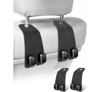 HONGWEICHUHAI 4Pcs Car Seat Hooks for Honda HRV 2023 2024 2025, Back Seat Headrest Hanger Car Handbag Hooks Multifunctional Heavy Duty Storage