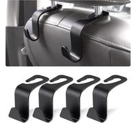 HONGWEICHUHAI 4Pcs Car Seat Hooks for Nissan X-Trail T33 2022-2024, Back Seat Headrest Hanger Car Handbag Hooks Multifunctional Heavy Duty Storage