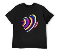 HONGWEl 2023 Eurovision Song Contest Merch T-Shirt Women Men Summer Polyester Cool Casual Tee T-Shirt Black S