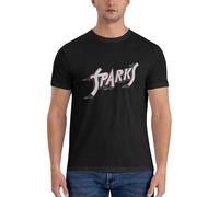 HONGWEl Sparks Band T-Shirt t-Shirts Man Vintage Clothes T-Shirt Black XXL