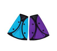 HONGXIN-SHOP Seatbelt Adjuster Universal Car Safety Harness Strap Vehicle Seat Belt Protector Clip Covers Triangle Positioners Fit Baby Toddler Kid Adult Secure Purple Blue 2 Pieces