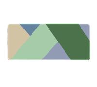 HongXINGDd 800x400mm Large Gaming Mouse Mat Extended Geometric Pattern Keyboard Pad Non Slip Rubber Base Waterproof Table Protector Stitched Edges Smooth Surface Office Computer PC