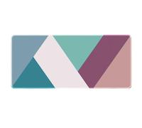 HongXINGDd 800x400mm Large Gaming Mouse Mat Extended Geometric Pattern Keyboard Pad Non Slip Rubber Base Waterproof Table Protector Stitched Edges Smooth Surface Office Computer PC