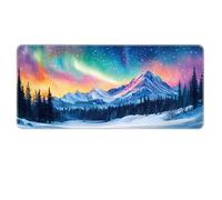 HongXINGDd Aurora Mouse Pad for Desk 70x30cm Gaming Mouse Pad with Non-Slip Rubber Base Large Size Gaming Mouse Pad for Gaming,Office,Home