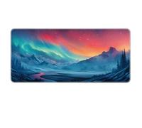HongXINGDd Aurora Mouse Pad for Desk 70x30cm Gaming Mouse Pad with Non-Slip Rubber Base Large Size Gaming Mouse Pad for Gaming,Office,Home