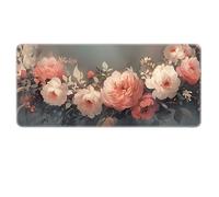 HongXINGDd Beautiful Flowers Large Gaming Mouse Pad XL Smooth Surface with Stitched Edges & Non-Slip Base Big Mousepad for Office, Home, Work, Gaming