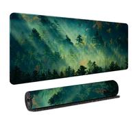 HongXINGDd Gaming Mouse Mat Extended Large 900x400mm Mousepad with Liquid Flow Colour Pattern Stitched Edges Non-Slip Rubber Base Waterproof Surface for PC Gamer Computer Accessories Office