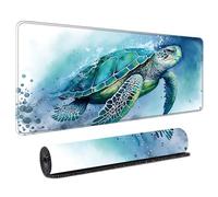 HongXINGDd Gaming Mouse Mat Extended Large 900x400mm Mousepad with Liquid Flow Colour Pattern Stitched Edges Non-Slip Rubber Base Waterproof Surface for PC Gamer Computer Accessories Office