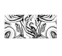 HongXINGDd Large Extended Mouse Mat 600x300mm for PC Laptop Liquid Flow Colour Abstract Pattern Mousepad with Durable Stitched Edges Anti-Slip Rubber Base and Smooth Waterproof Cloth Surface