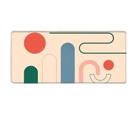 HongXINGDd Large Extended Mouse Mat 600x300mm for PC Laptop Liquid Flow Colour Abstract Pattern Mousepad with Durable Stitched Edges Anti-Slip Rubber Base and Smooth Waterproof Cloth Surface