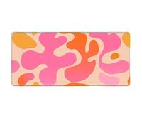 HongXINGDd Large Extended Mouse Mat 600x300mm for PC Laptop Liquid Flow Colour Abstract Pattern Mousepad with Durable Stitched Edges Anti-Slip Rubber Base and Smooth Waterproof Cloth Surface