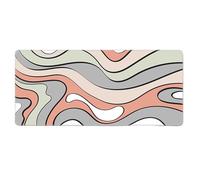 HongXINGDd Large Extended Mouse Mat 600x300mm for PC Laptop Liquid Flow Colour Abstract Pattern Mousepad with Durable Stitched Edges Anti-Slip Rubber Base and Smooth Waterproof Cloth Surface