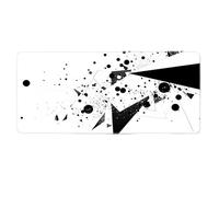 HongXINGDd Large Extended Mouse Mat 600x300mm for PC Laptop Liquid Flow Colour Abstract Pattern Mousepad with Durable Stitched Edges Anti-Slip Rubber Base and Smooth Waterproof Cloth Surface
