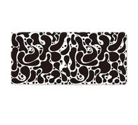 HongXINGDd Large Extended Mouse Mat 600x300mm for PC Laptop Liquid Flow Colour Abstract Pattern Mousepad with Durable Stitched Edges Anti-Slip Rubber Base and Smooth Waterproof Cloth Surface
