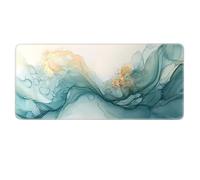 HongXINGDd Large Extended Mouse Mat 600x300mm for PC Laptop Liquid Flow Colour Abstract Pattern Mousepad with Durable Stitched Edges Anti-Slip Rubber Base and Smooth Waterproof Cloth Surface