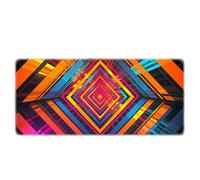 HongXINGDd Large Extended Mouse Mat 600x300mm for PC Laptop Liquid Flow Colour Abstract Pattern Mousepad with Durable Stitched Edges Anti-Slip Rubber Base and Smooth Waterproof Cloth Surface