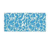 HongXINGDd Large Extended Mouse Mat 600x300mm for PC Laptop Liquid Flow Colour Abstract Pattern Mousepad with Durable Stitched Edges Anti-Slip Rubber Base and Smooth Waterproof Cloth Surface