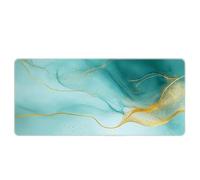HongXINGDd Large Extended Mouse Mat 600x300mm for PC Laptop Liquid Flow Colour Abstract Pattern Mousepad with Durable Stitched Edges Anti-Slip Rubber Base and Smooth Waterproof Cloth Surface