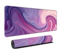 HongXINGDd Modern Mousepad XL 700x300mm Liquid Flow Marbled Colour Design Extended Mouse Mat for Office Computer Accessories Non-Slip Base and Stitched Edges for Gamers and Professionals