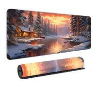 HongXINGDd Premium Extra Thick Rubber PC Gaming Mat Japanese Culture Design Smooth Gliding Computer 900x400 Mouse Pad Water Resistant Base for Office Working
