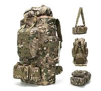 HongXingHai 100L Camping Hiking Backpack,Molle military Tactical rucksack backpack,Waterproof Lightweight Hiking Backpack, Cp Camo, L, Hiking-daypacks