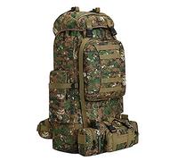 HongXingHai 100L Camping Hiking Backpack,Molle military Tactical rucksack backpack,Waterproof Lightweight Hiking Backpack, Woodland Camo-c, L, Hiking-daypacks