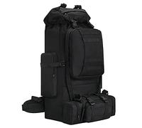 HongXingHai 100L Camping Hiking Backpack,Molle military Tactical rucksack backpack,Waterproof Lightweight Hiking Backpack, Black-c, L, Hiking-daypacks