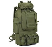 HongXingHai 100L Camping Hiking Backpack,Molle military Tactical rucksack backpack,Waterproof Lightweight Hiking Backpack, Army Green, L, Hiking-daypacks
