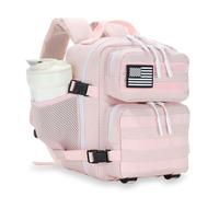 HongXingHai 9L Mini Tactical Backpack for Men and Women, Tactical Backpack Small for Hiking, Small Tactical Bag, Pink