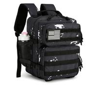 HongXingHai 9L Mini Tactical Backpack for Men and Women Tactical Backpack Small for Hiking Small Tactical Bag, Black Lightning, S, Tactical Backpack