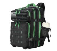 HongXingHai 9L Mini Tactical Backpack for Men and Women Tactical Backpack Small for Hiking Small Tactical Bag Fitness Pack, Black&green, 45L US, Daypack Backpacks