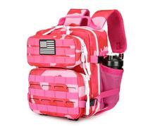 HongXingHai 9L Mini Tactical Backpack for Men and Women Tactical Backpack Small for Hiking Small Tactical Bag Fitness Pack, Rose Red Cp, 9L, Daypack Backpacks