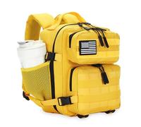 HongXingHai 9L Mini Tactical Backpack for Men and Women, Tactical Backpack Small for Hiking, Small Tactical Bag, Yellow