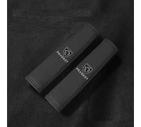 HONGYANFA 2 Pcs Leather Car Seat Belt Cover with Logo for Peugeot 3008 E3008 P64 2024 2025, Car Safety Seatbelt Cover Pads Anti-Slip Seat Belt Protector,C