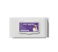 HONGYEE Pet Wipes, Alcohol-Free, Fragrance-Free, Hypoallergenic, For Cleaning and Grooming Dogs and Cats Paws, Face and Hips (80 Wipes)